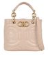 Gancini Embossed Mini Tote, &pound;550, Handbags, Pink, Leather, Front view